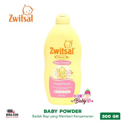 Zwitsal Classic Baby Powder Fresh Floral Bedak Tabur Bayi 300gr