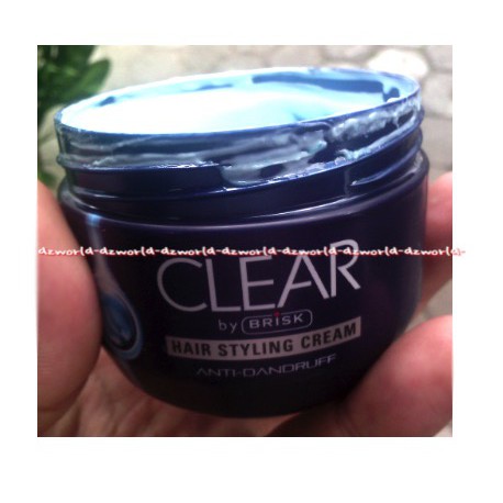 Clear Hair Styling Cream 100ml Anti Dandruf Krim Pomade Minyak Rambut Anti Ketombe Pome Pria Cowok Laki Laki Clear  100 mlHair Men