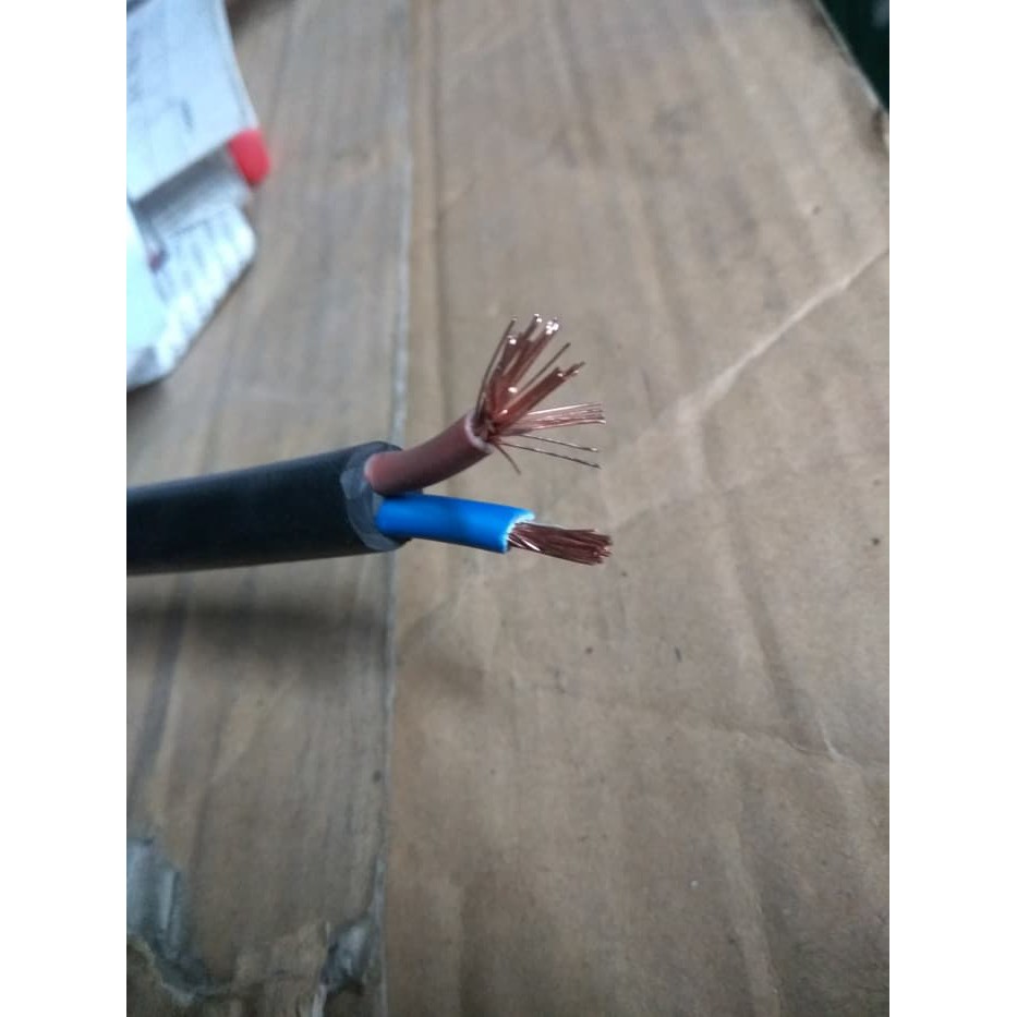 Kabel Listrik Serabut Hitam NYYHY 2 x 2.5 2 x 2,5 2x2,5 2x2.5 Perdana 100meter Kabel NYYHY 2 x 2,5mm
