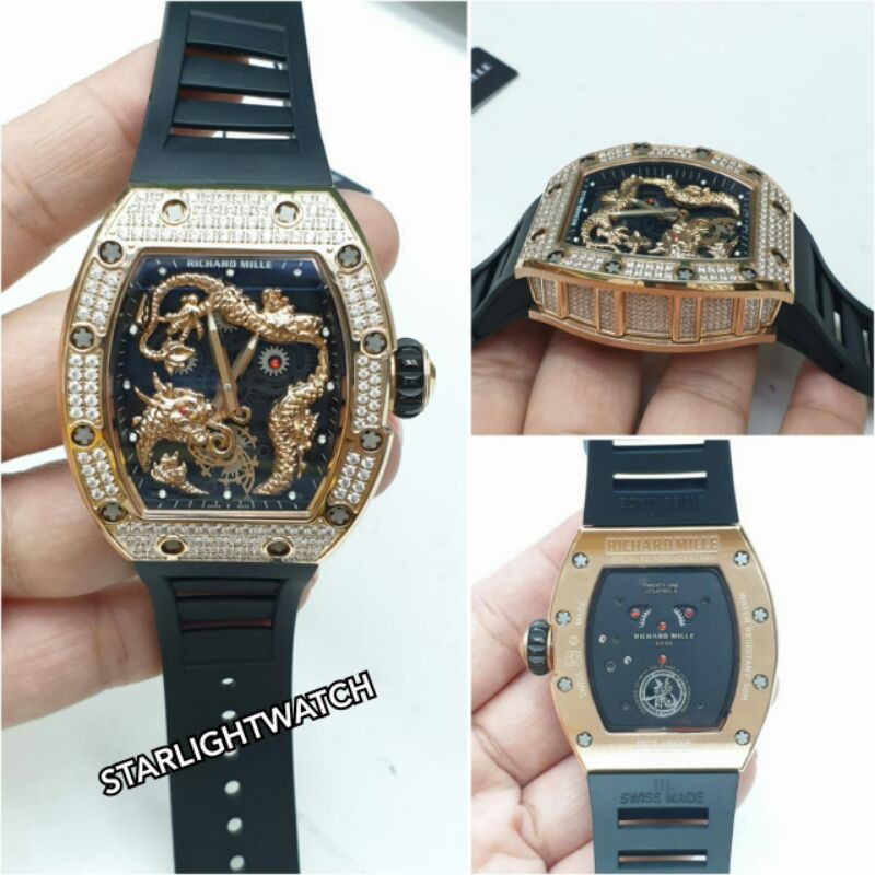 JAM TANGAN PRIA RM AUTOMATIC MESIN SWISS ETA