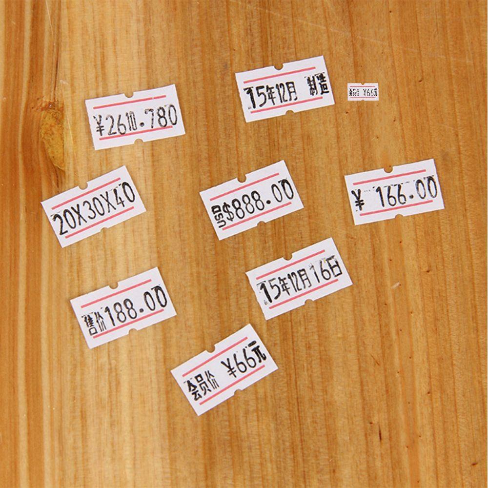 Populer 1rol (500Label) Label Harga Stiker Hot Sale Cetak Perlengkapan Kantor Label Paket Baris Satu