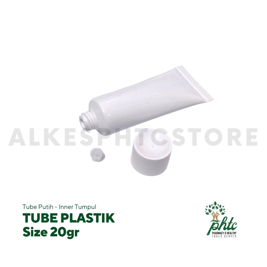 Tube 20 gr Putih l Tube Plastik l Inner Tumpul Kapasitas Tube 20gr