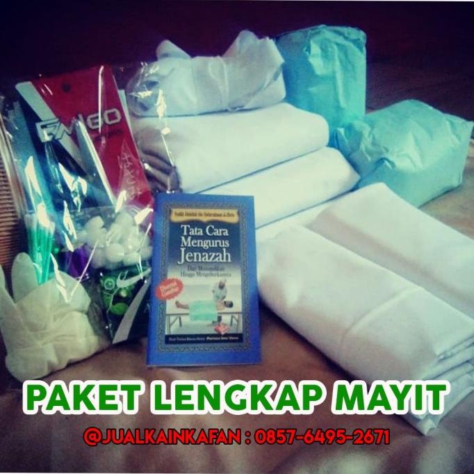 Kain kafan wanita akhwat- paket lengkap jenazah-premium