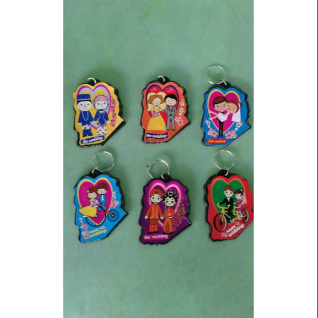 SOUVENIR GANTUNGAN KUNCI PENGANTIN / SOUVENIR GANTUNGAN KUNCI WEEDING