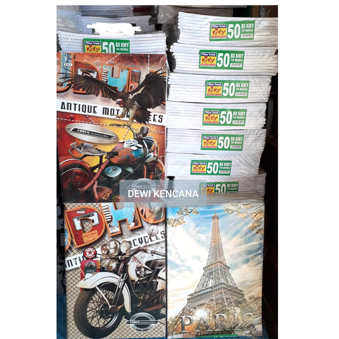 

Buku Tulis Boxy KIKY 50 Lembar 1 Pak isi 10 Buku