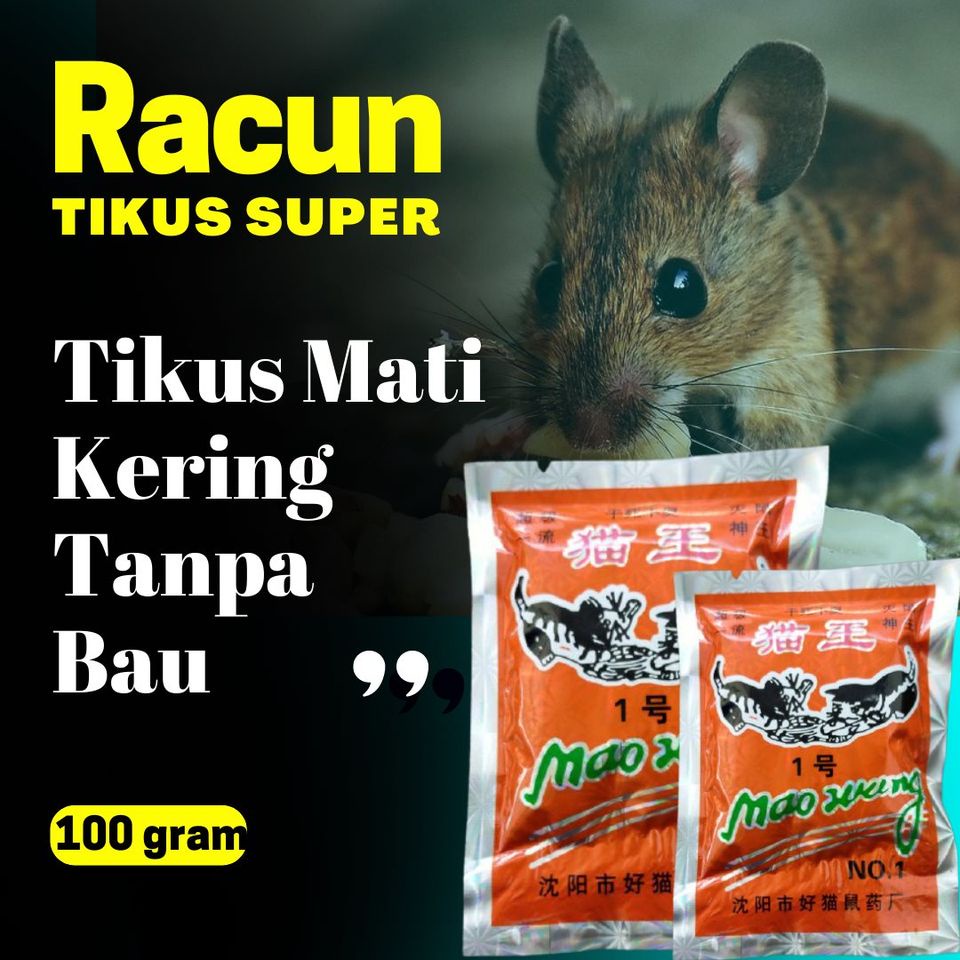 Racun Tikus Mao Wang [𝐎𝐑𝐈𝐆𝐈𝐍𝐀𝐋] Paling Ampuh Mati di Tempat Hologram dan Barcode