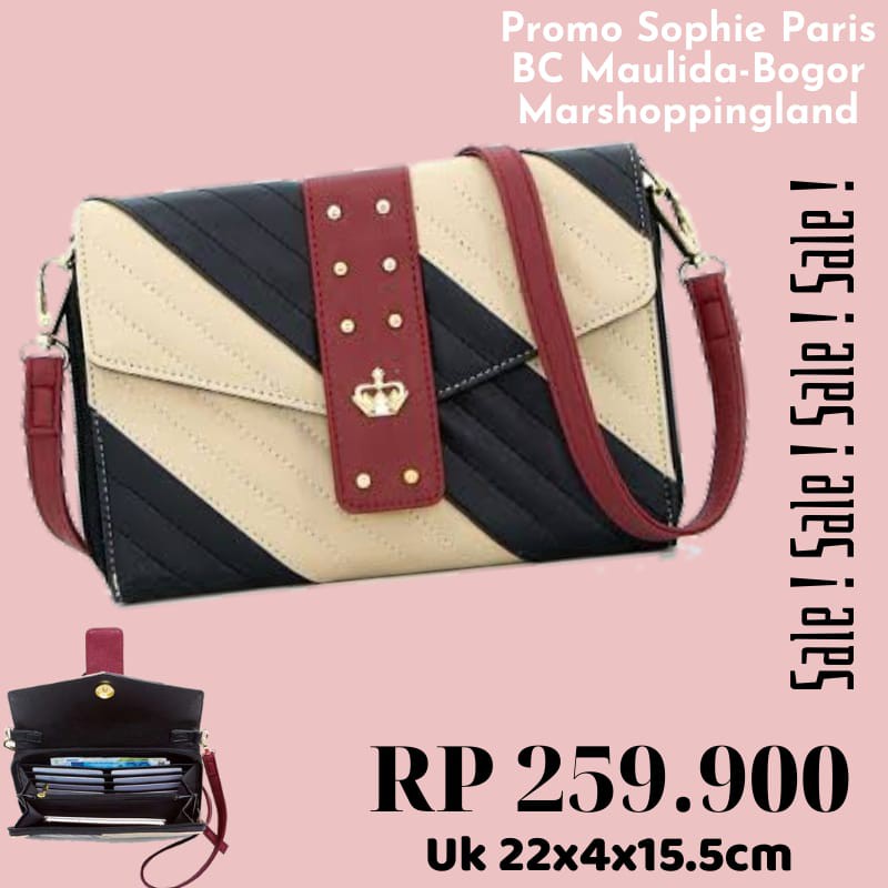 DOMPET TALI PANJANG VIENTINE W2062M4 SOPHIE PARIS CLUTCH