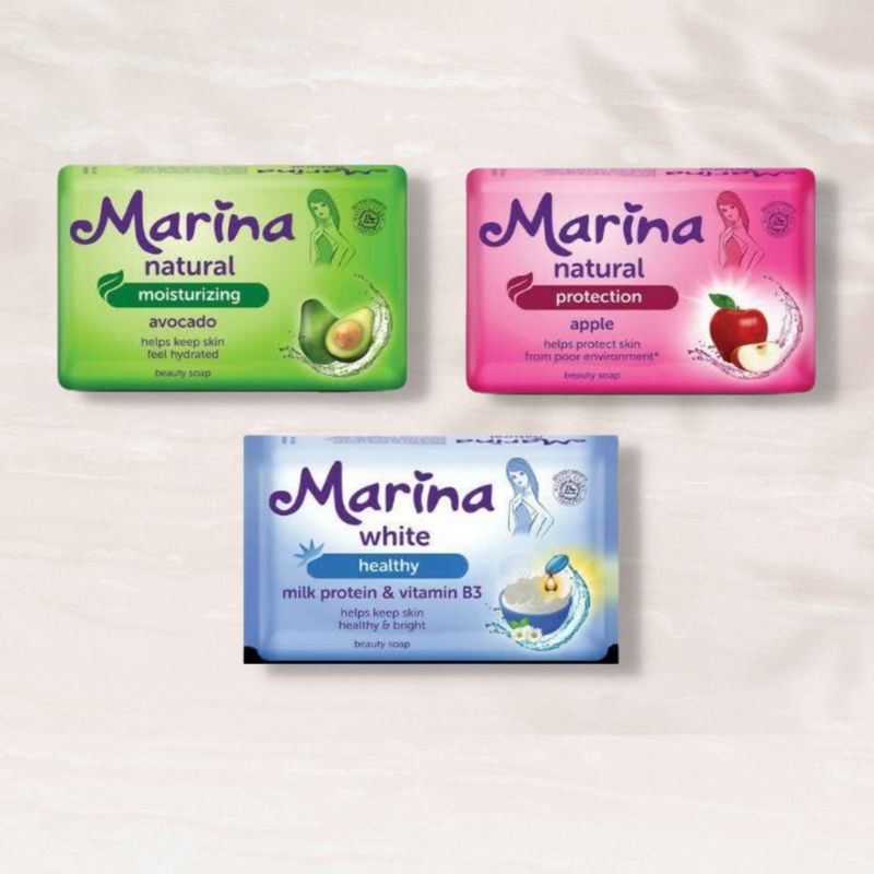 [BPOM] SABUN MARINA 60gr / SABUN MARINA BEAUTY SOAP / SABUN BATANG MARINA