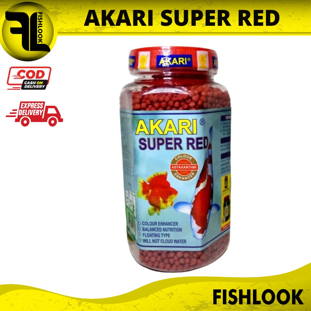 AKARI SUPER RED PAKAN IKAN KOI / MAKANAN IKAN / PELET IKAN KOI