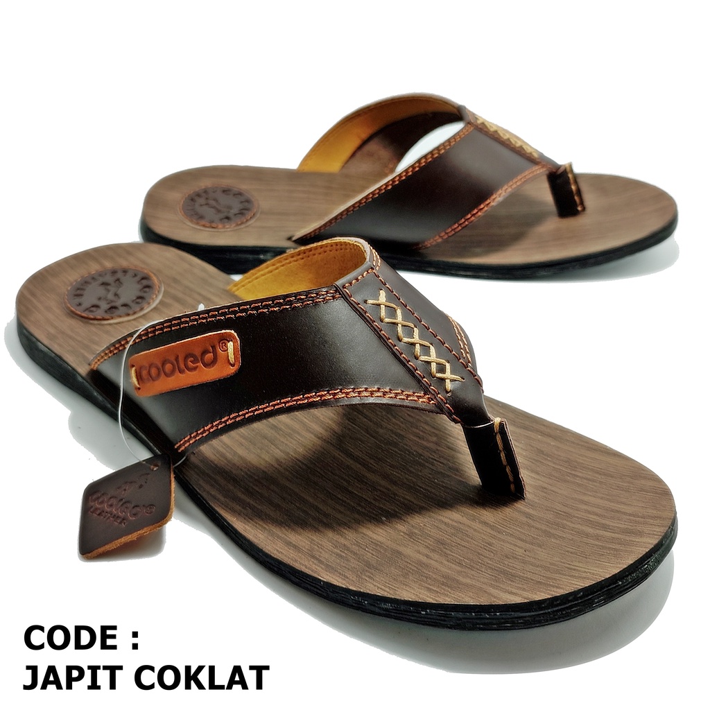 Sandal Jepit Pria Kulit Sapi Terbaik Original Cooled