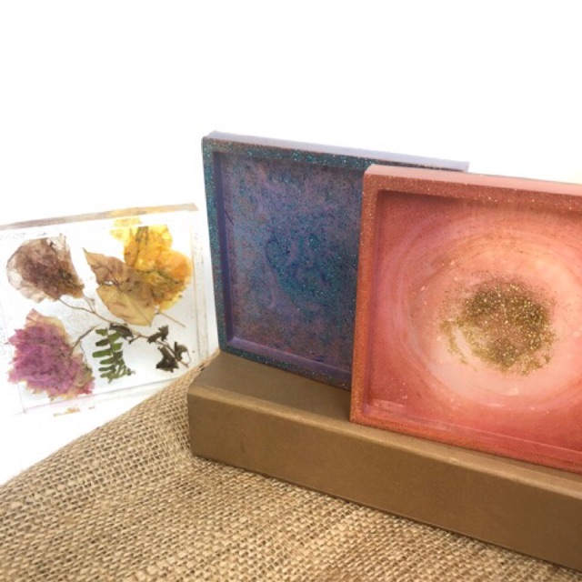 Tatakan Gelas Resin - Resin Art Coaster
