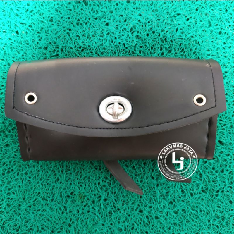 Dompet Sepeda Onthel / Tas sepeda ontel / box sepeda tua warna Hitam