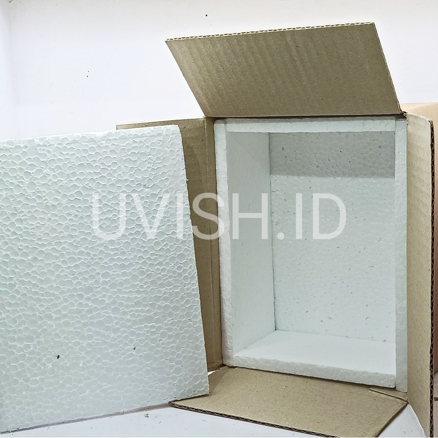

KONDISI BARU || Kotak box kardus styrofoam tambahan kuat 20x15x10 cm