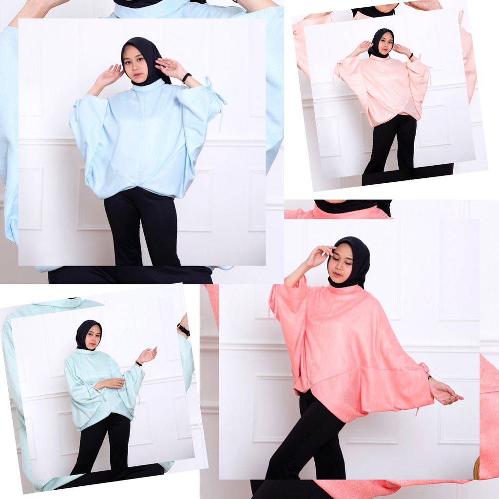  Baju  Batwing Blouse  Premium Atasan Kalong Wanita By 