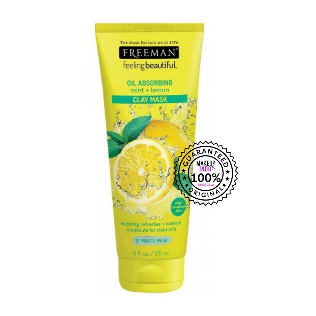 FREEMAN FEELING BEAUTIFUL OIL ABSORBING, MINT &amp; LEMON CLAY MASK