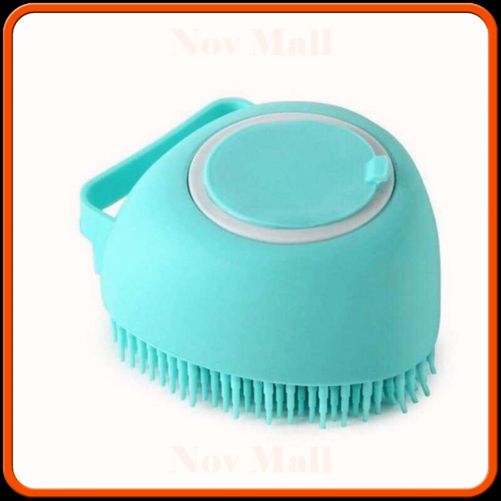 Sikat Mandi Badan Bath Brush Silicone Soap Container - BBM985