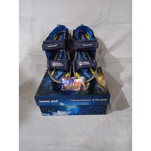 HOMYPED Sandal gunung anak LEGENDS 01 berhadiah emblem Mobile Legends