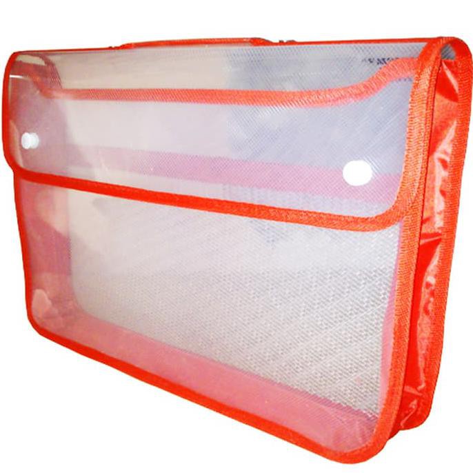 

HOT SALE Map Plastik Zipper Bag Kancing X-One atk - Biru Terjamin