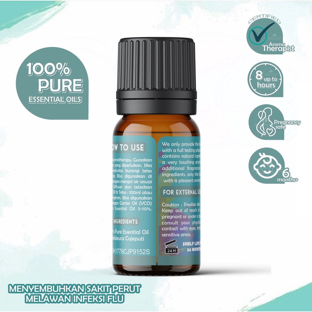 Cajeput Essential Oil - Minyak Aromaterapi Minyak Kayu Putih Essential Oil 10ml
