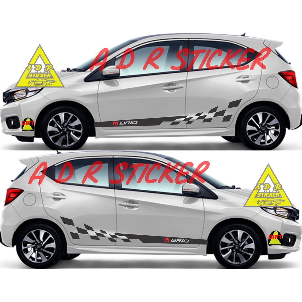 STICKER MOBIL BRIO STICKER STIKER MOBIL HONDA BRIO LIST SAMPING