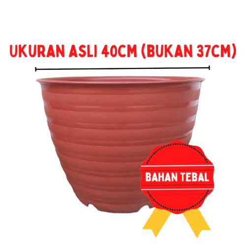 Atani Ori Pot Super Tawon 40 Cm Merah Bata Coklat Pot Plastik Bunga Tanaman Pot Tawon Jumbo Besar Putih Tebal Murah Grosir Pot Jumbo Besar Putih Tinggi Murah 40cm 50cm 60cm 70cm 100cm