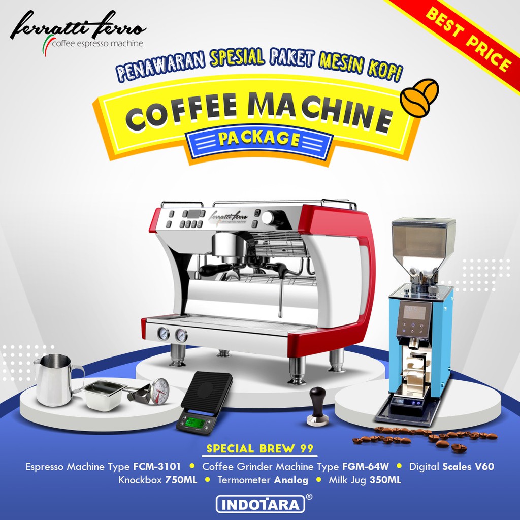 Paket mesin kopi Espresso Special Brew 99 - 100