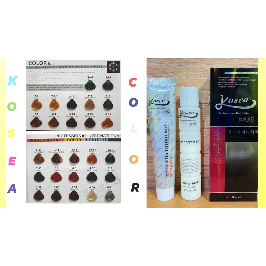 KOSEA CAT RAMBUT / PEWARNA RAMBUT 100ml