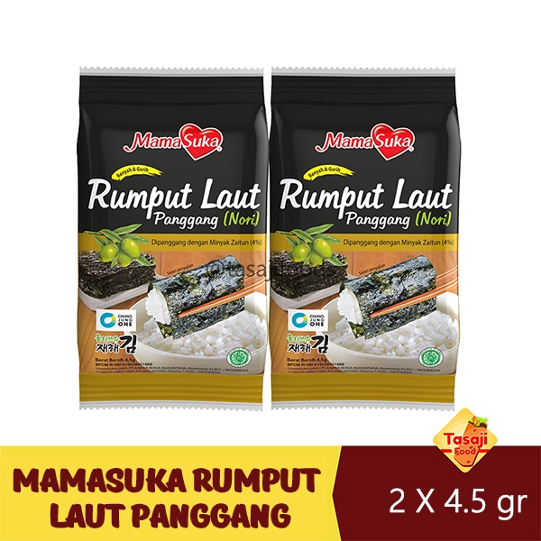 

Mamasuka Rumput Laut Panggang - Nori - Original 2 X 4.5 Gram