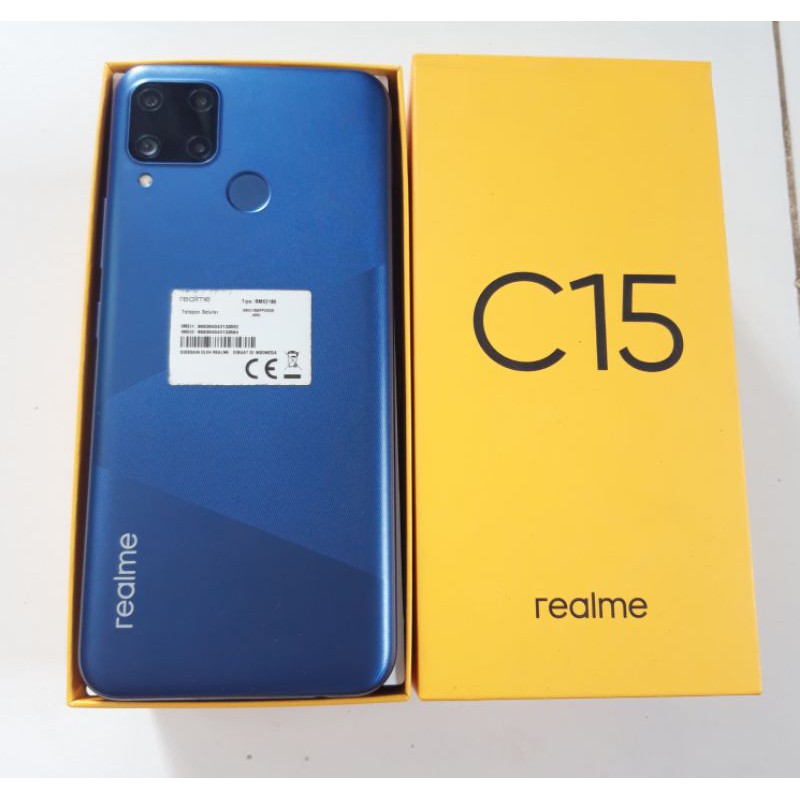 REALME C15 RAM 4/128GB BATRE 6000 MAH SECOND TERMURAH