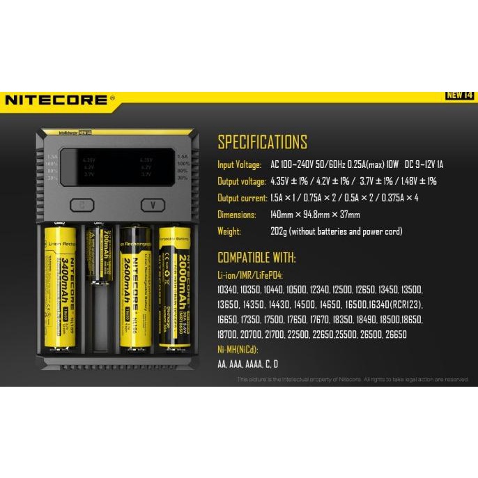 Nitecore New I4 Bergaransi, Charger Nitecore New I4, Nitecore I4 Hot