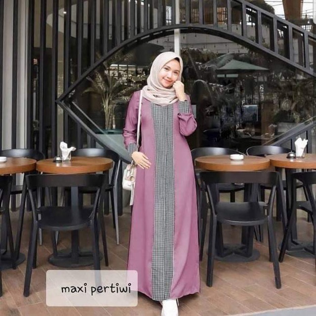 NEW YEAR SALE!! MAXI PERTIWI / DRESS MURAH KOTAK KOTAK POLOS HOMEY DRESS WANITA TERMURAH HITS