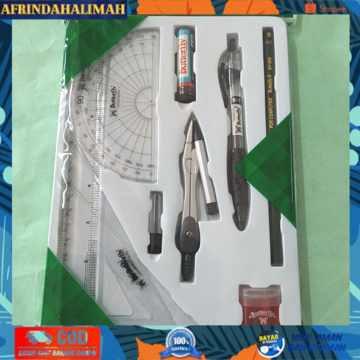 

[TERBARU] School set Butterfly (pensil, penggaris, bolpoin, dll)