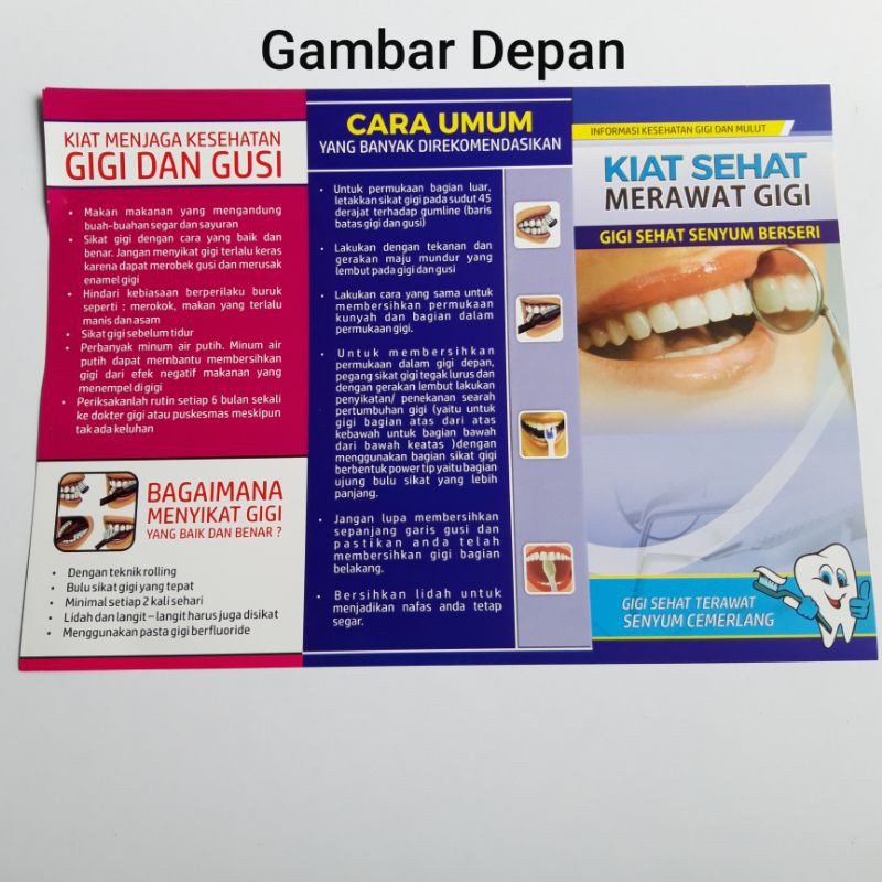 Leaflet Kiat Sehat Merawat Gigi