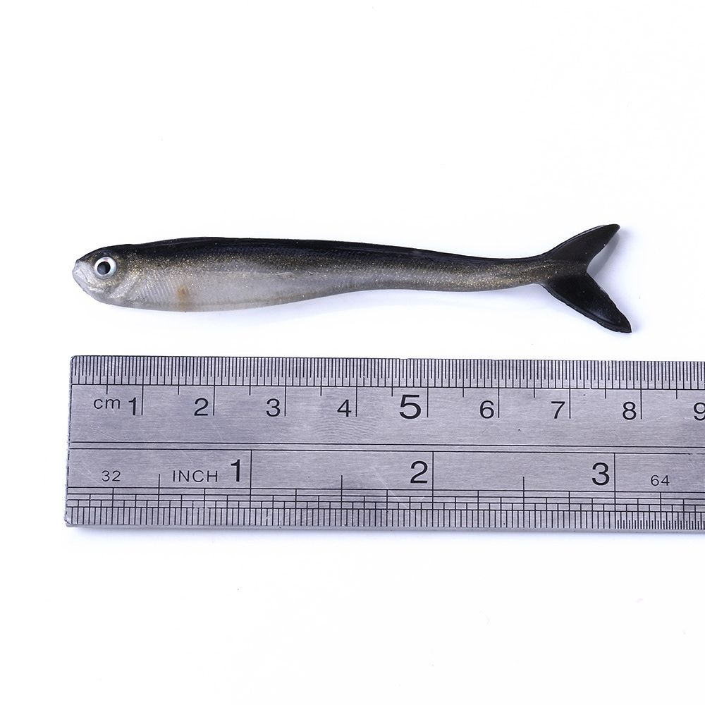 TOP 10PCS Wobblers Maggot Fishing Bait 8cm/2g Jig Head Worms Fish Lure Silver Jigging Silicone Gear Soft Shrimp