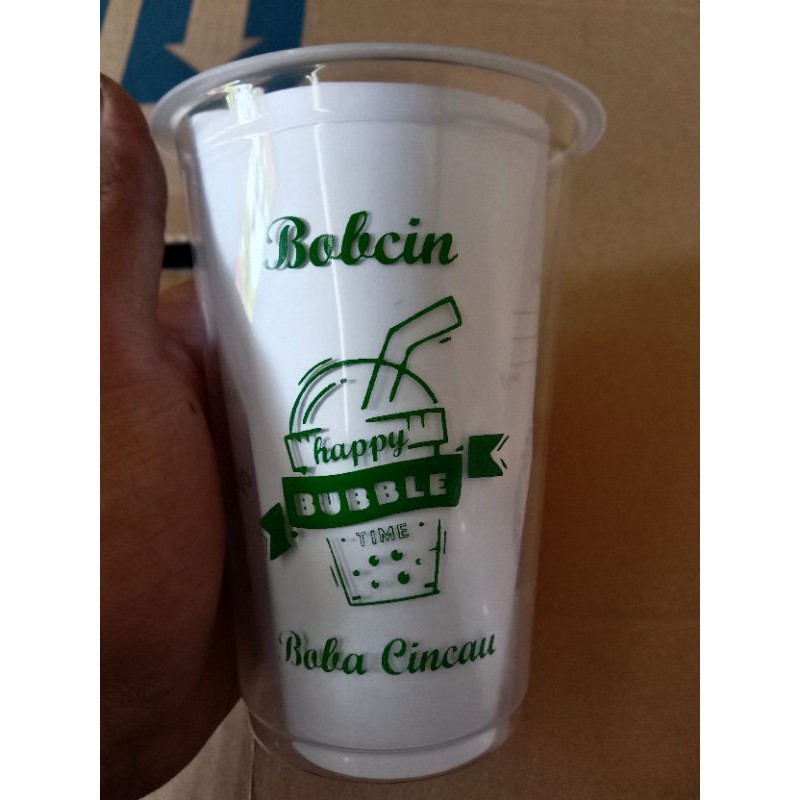 sablon gelas cup 14,16oz partai kecil 200pcs