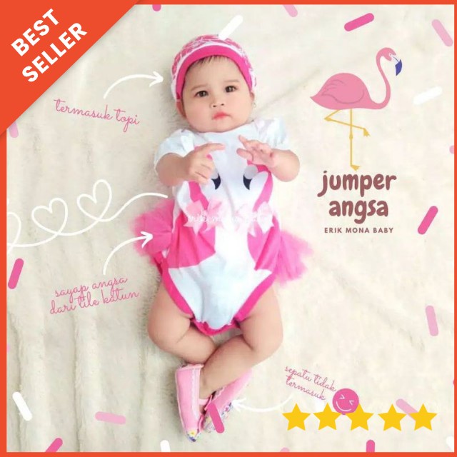 [0-18 bln] BAJU SETELAN BAYI PEREMPUAN 3in1 JUMPER ROK TUTU BANDANA TSUM TSUM 0 3 6 12 18 bulan / HAMPERS KADO LAHIRAN BAYI CEWEK