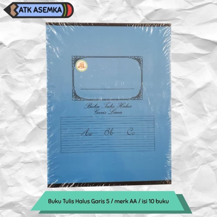 

Mantap Buku Tulis Halus Garis 5 / Merk Aa / Isi 10 Buku Gilaa!!!