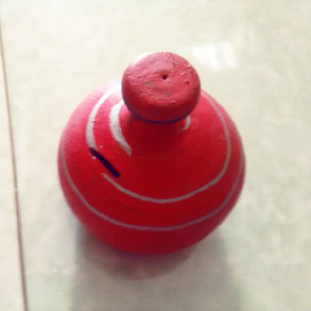 Celengan Kendi Jadul Tradisional Celengan Gerabah Tanah Liat Ukuran Kecil