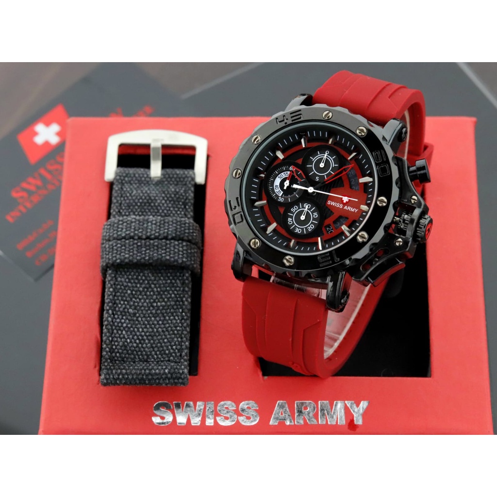 [BISA COD] Jam Tangan Pria ARMI 2619S Chrono&amp;Tanggal Aktif + Box Ori