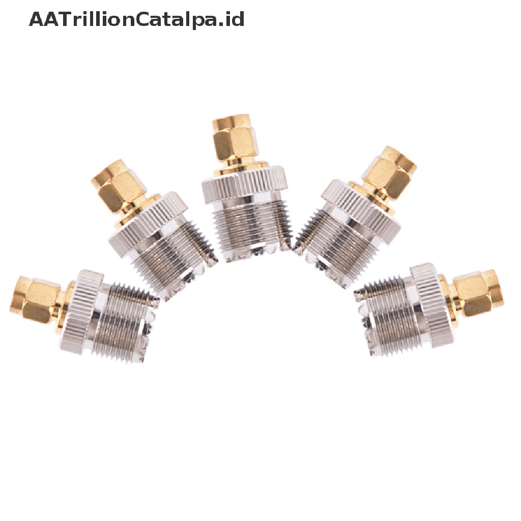 (AATrillionCatalpa) Adapter Konektor RF SMA Male Ke UHF PL259 SO239 Female