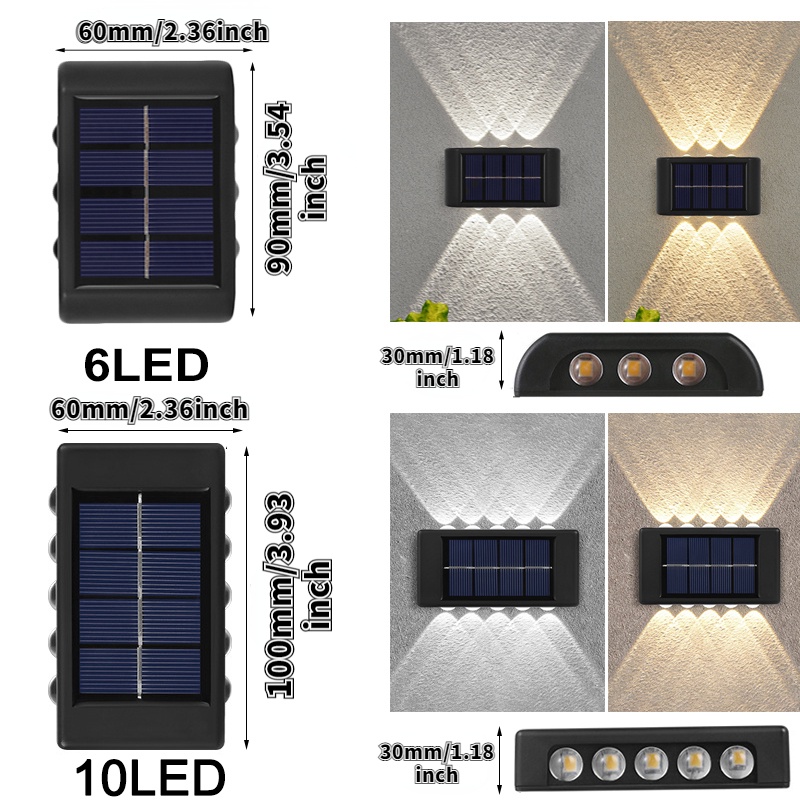 10LED Lampu Taman Tenaga Surya/Sensor LED Solar Lamp/Lampu Dinding Luar Ruangan/Lampu Halaman Luar Ruang/Lampu Dinding Luar Ruangan