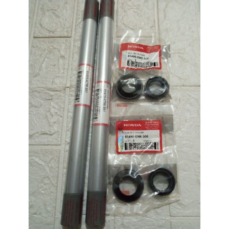 as shock  depan + seal shock,seal abu Supra fit new,Supra x 125 karbu