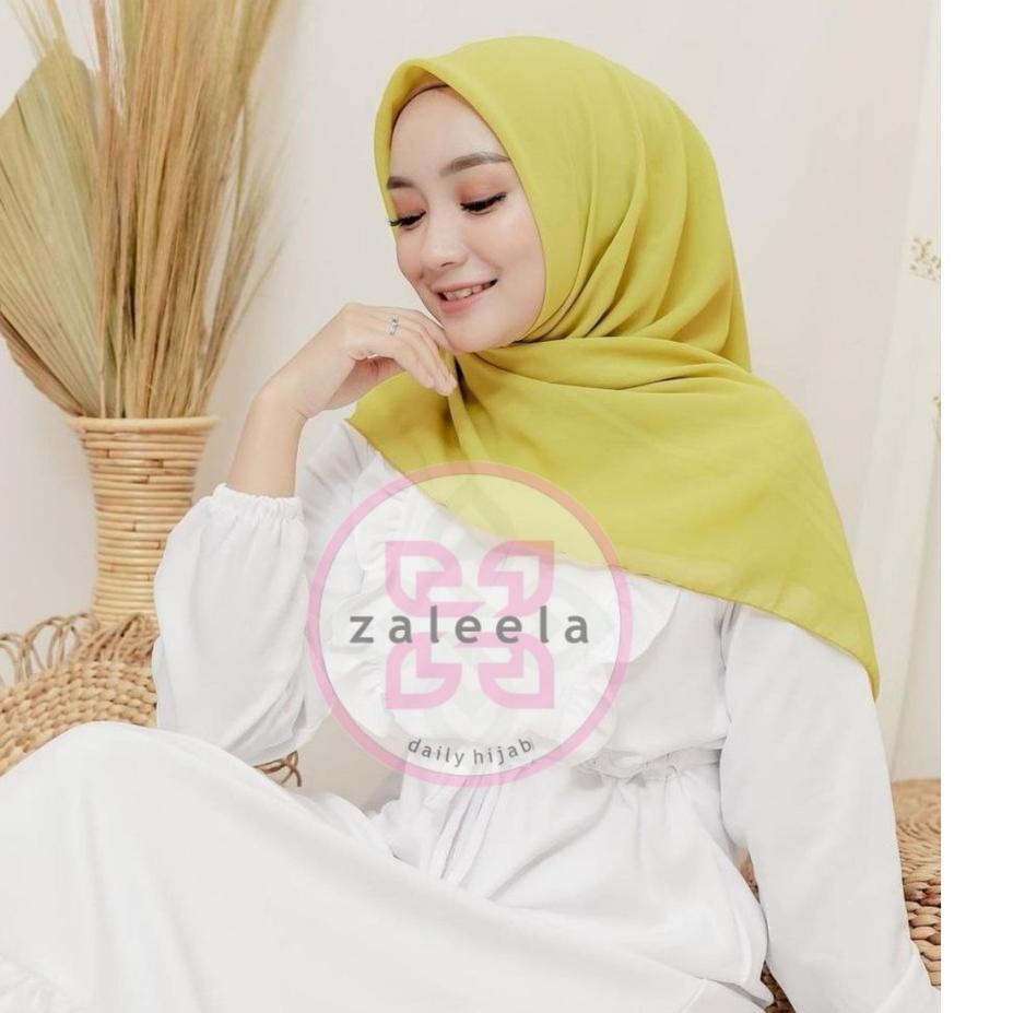 ⚡COD⚡Kerudung Segi Empat polos | 60 Warna (Lemon/Lime)