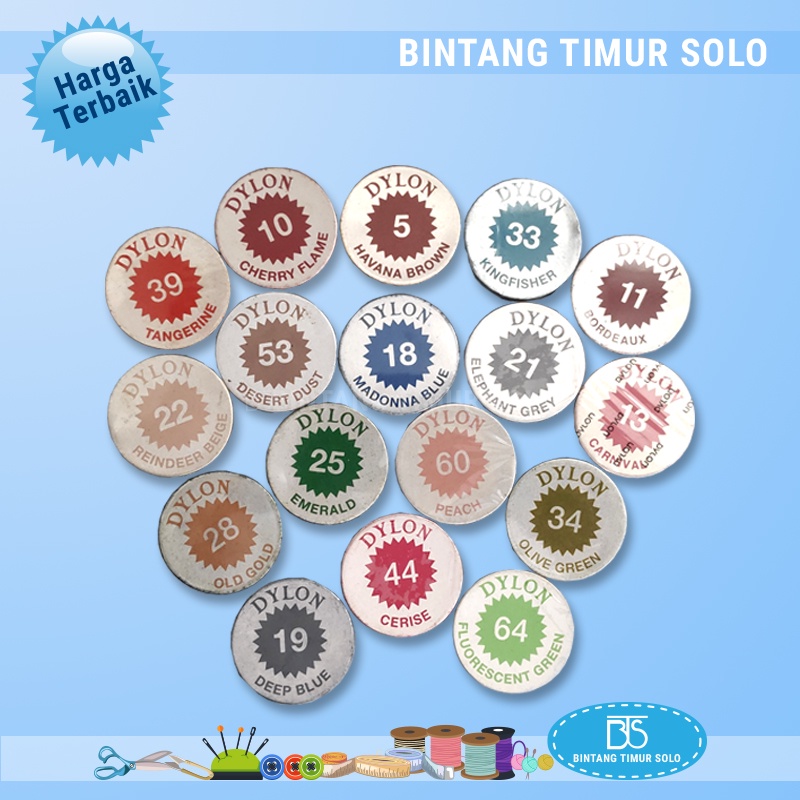 Dylon Pewarna Pakaian / Pewarna Tekstil Dylon Kemasan Mika