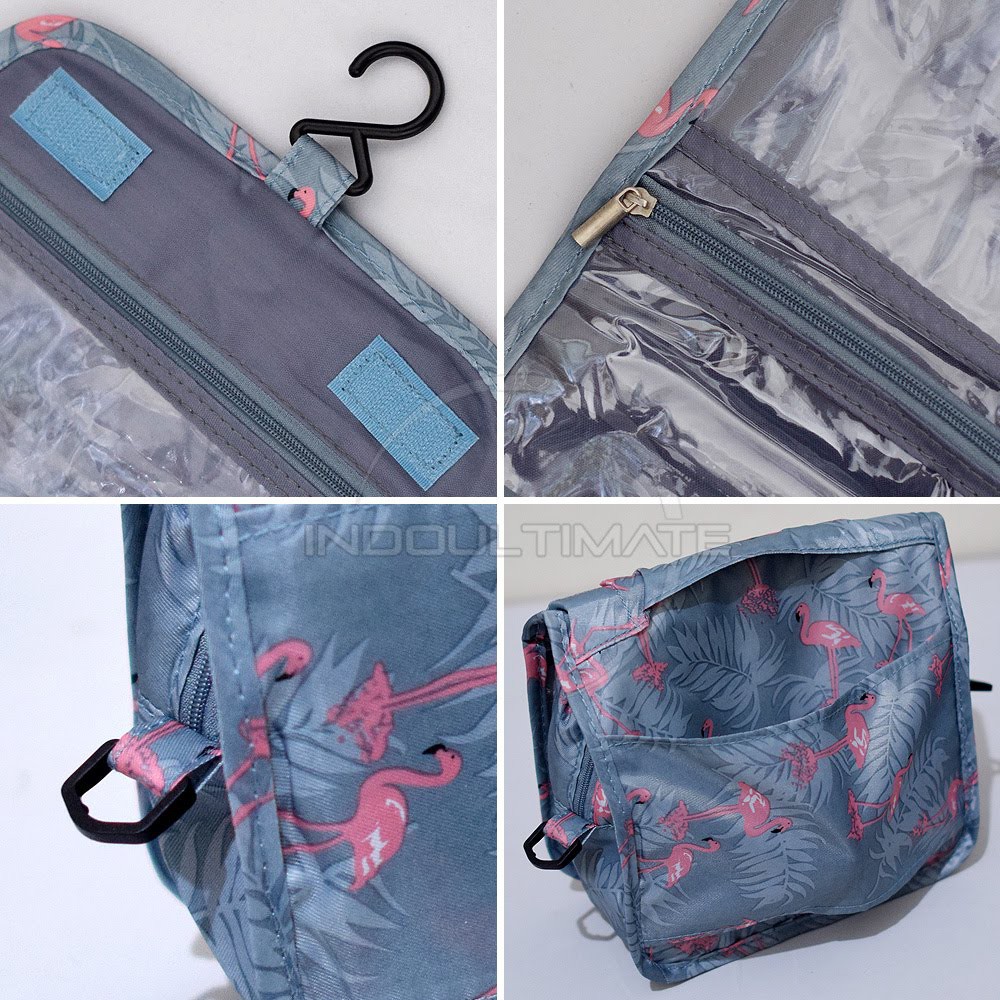 Travel Organizer Pouch Alat Mandi Pouch Make Up Tas Kosmetik Peralatan Mandi Motif IM OR 52-01