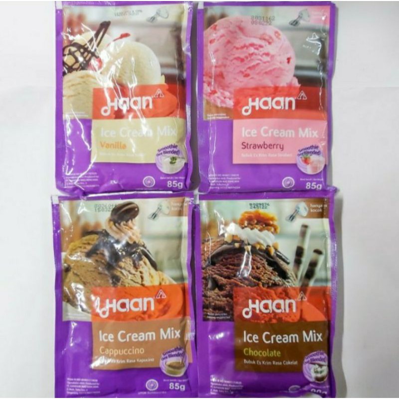 

Haan ice cream mix 85/90 gram