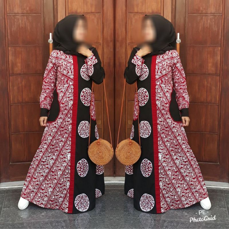 GAMIS CAP TERBARU/GAMIS CAP TULIS/LONGDRESS BUSUI JUMBO PREMIUM/HOMEDRESS BATIK