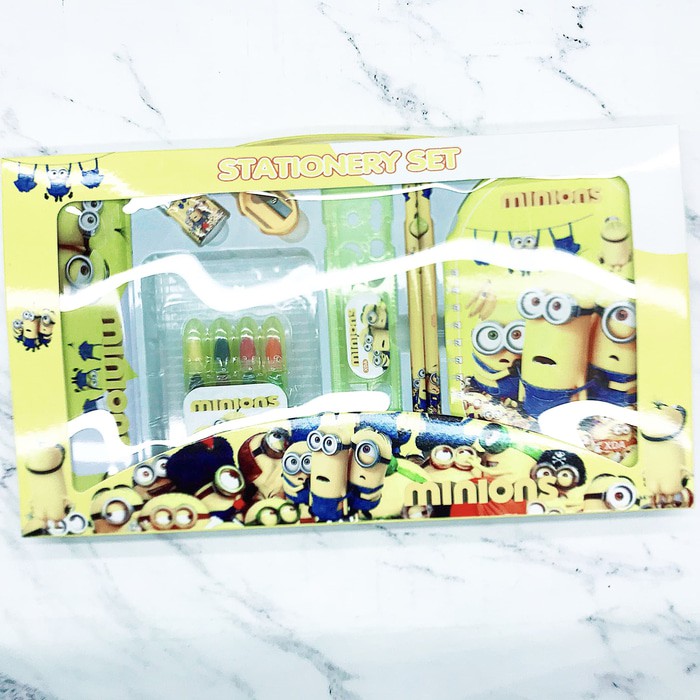 

Tempat pensil set crayon susun minion - mh