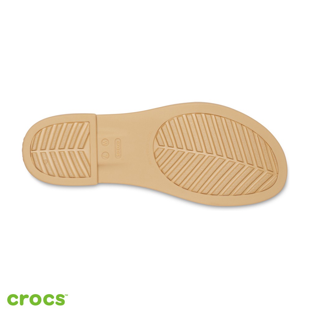 Sandal Crocs Tulum Open Flat / Fashion Wanita - White 206109-1CQ