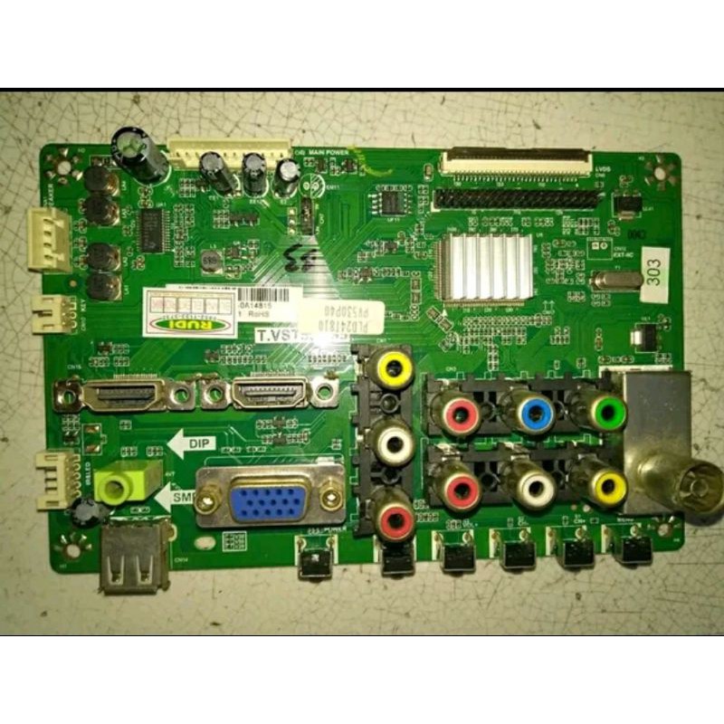 Mb - Mainboard - Motherboard  - Mobo - Micom - Modul - Mesin Tv LED Polytron PLD24D800W - PLD24D810E